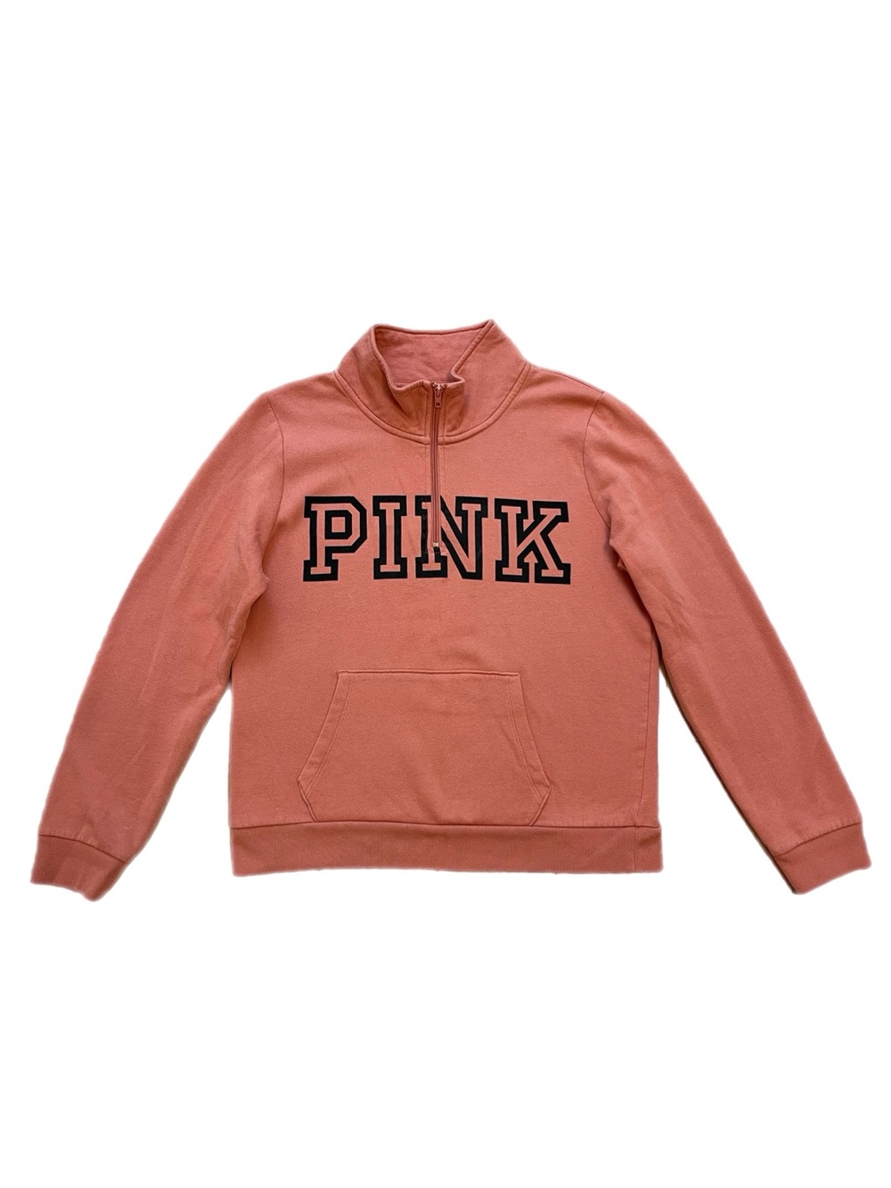 Vintage PINK Victoria Secrete Quarter Zip Sweatshirt